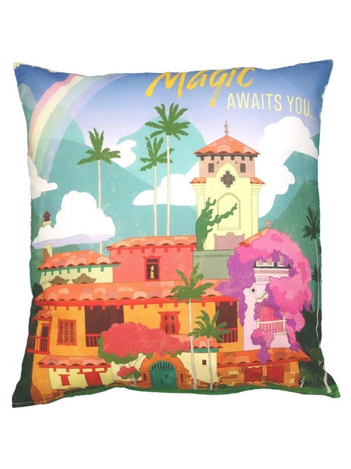 Coussin carré - Disney Encanto village - recto verso - 45x45 cm - Kiabi