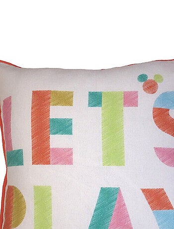 Coussin carré - Disney Mickey Let's Play - 45x45 cm