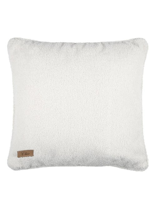 Coussin carré  - Effet bouclette - Kiabi