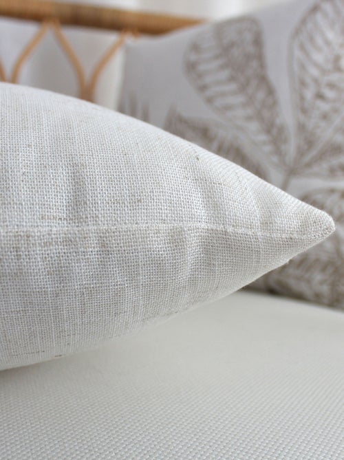 Coussin carré - Effet lin - Kiabi Coussin carré - Effet lin - Kiabi