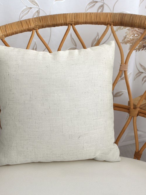 Coussin carré - Effet lin - Kiabi Coussin carré - Effet lin - Kiabi