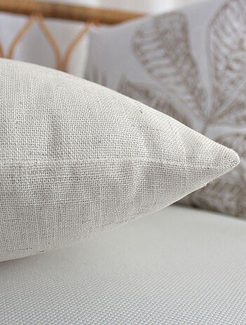 Coussin carré - Effet lin