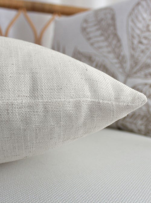 Coussin carré - Effet lin - Kiabi Coussin carré - Effet lin - Kiabi