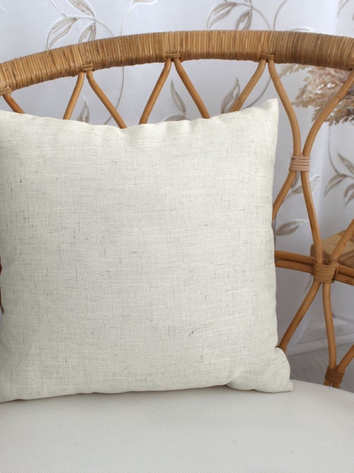 Coussin carré - Effet lin - Kiabi Coussin carré - Effet lin - Kiabi