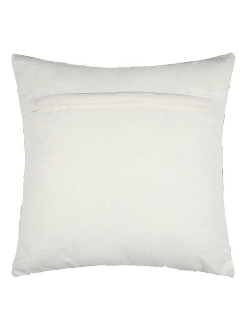 Coussin carré  - Effet matière brodé de feuilles - Kiabi