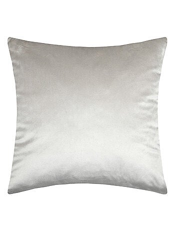 Coussin carré - Effet velours avec motif en relief tropical