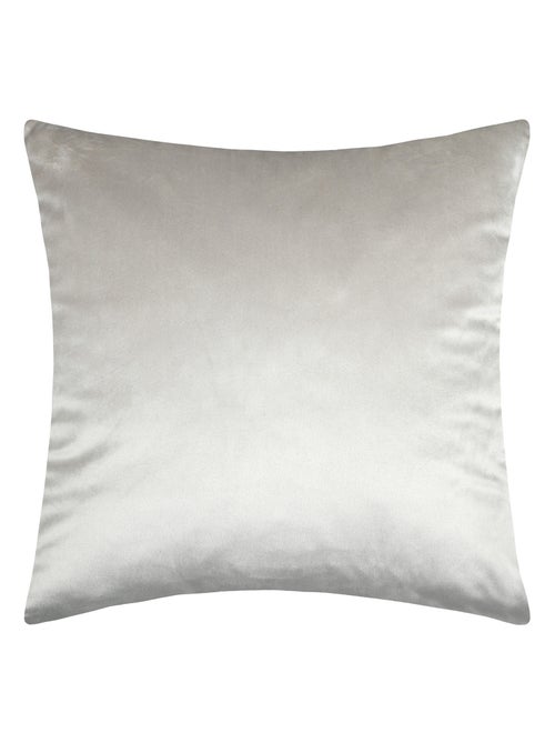 Coussin carré  - Effet velours avec motif en relief tropical - Kiabi