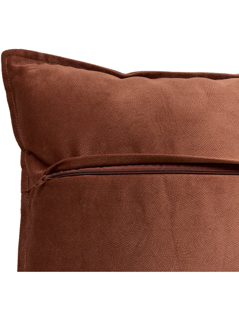Coussin carré 45x45 cm LILOU Marron - Kiabi
