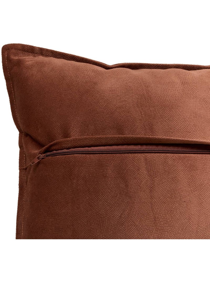 Coussin carré 45x45 cm LILOU Marron - Kiabi