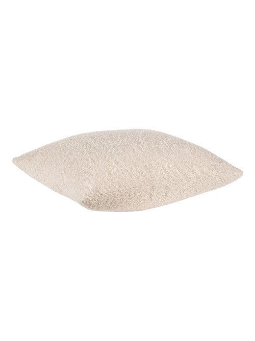 Coussin carré beige en polyester bouclé 45 x 45 cm - House Nordic - Kiabi