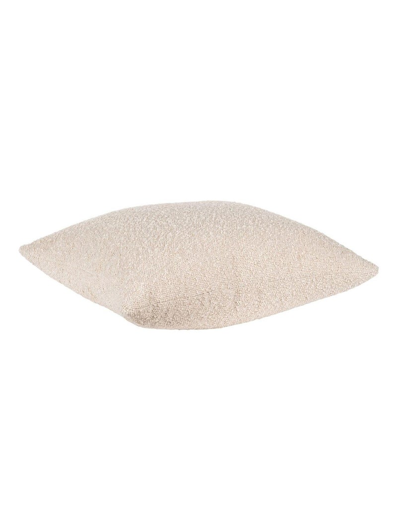 Coussin carré beige en polyester bouclé 45 x 45 cm - House Nordic Beige - Kiabi