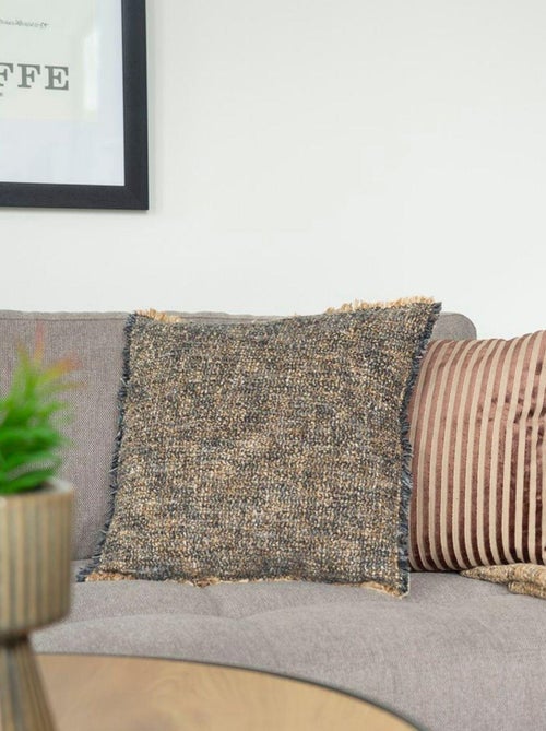Coussin carré beige et marron 45 x 45 cm - House Nordic - Kiabi