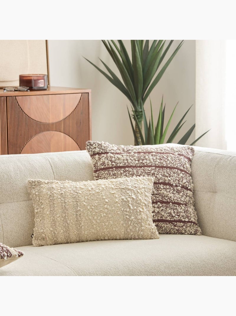 Coussin carré BERYL Marron - Kiabi
