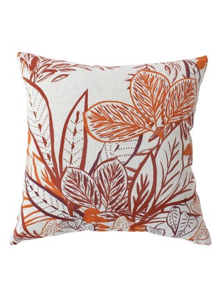 Coussin carré coloré motif exotique