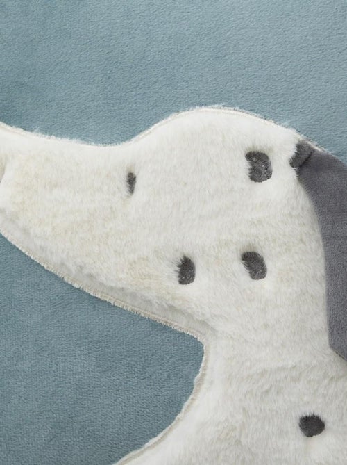 Coussin carré Dalmatien bleu - Kiabi