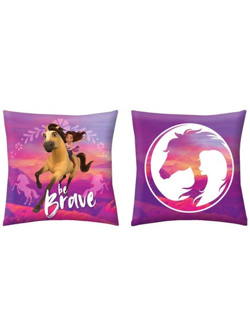 Coussin carré décoratif 40 x 40 cm imprimé Spirit Be Brave - Kiabi