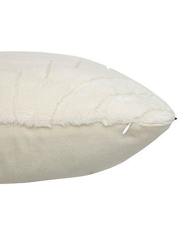 Coussin carré déhoussable à motifs en relief arka