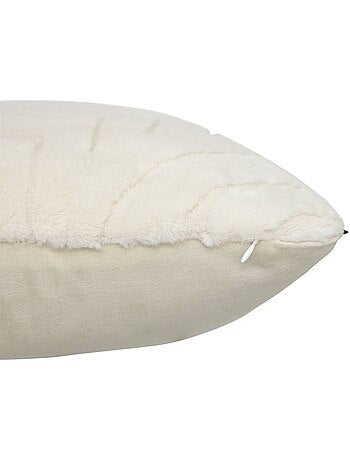 Coussin carré déhoussable à motifs en relief arka