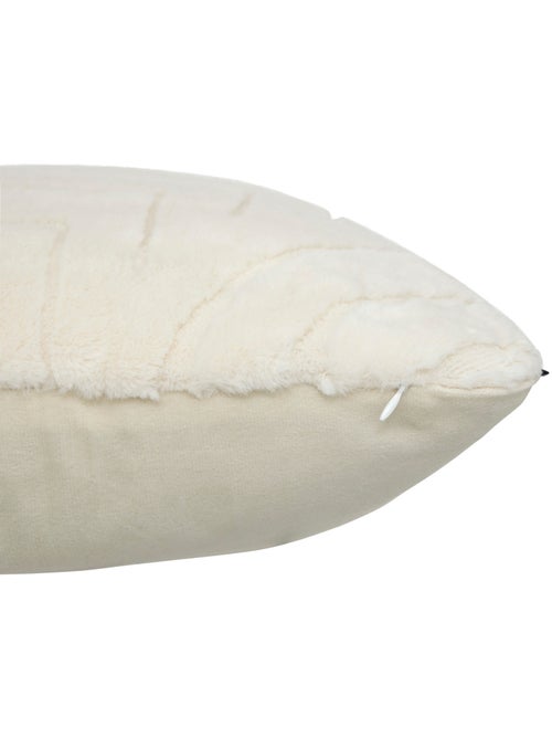 Coussin carré déhoussable à motifs en relief arka - Kiabi