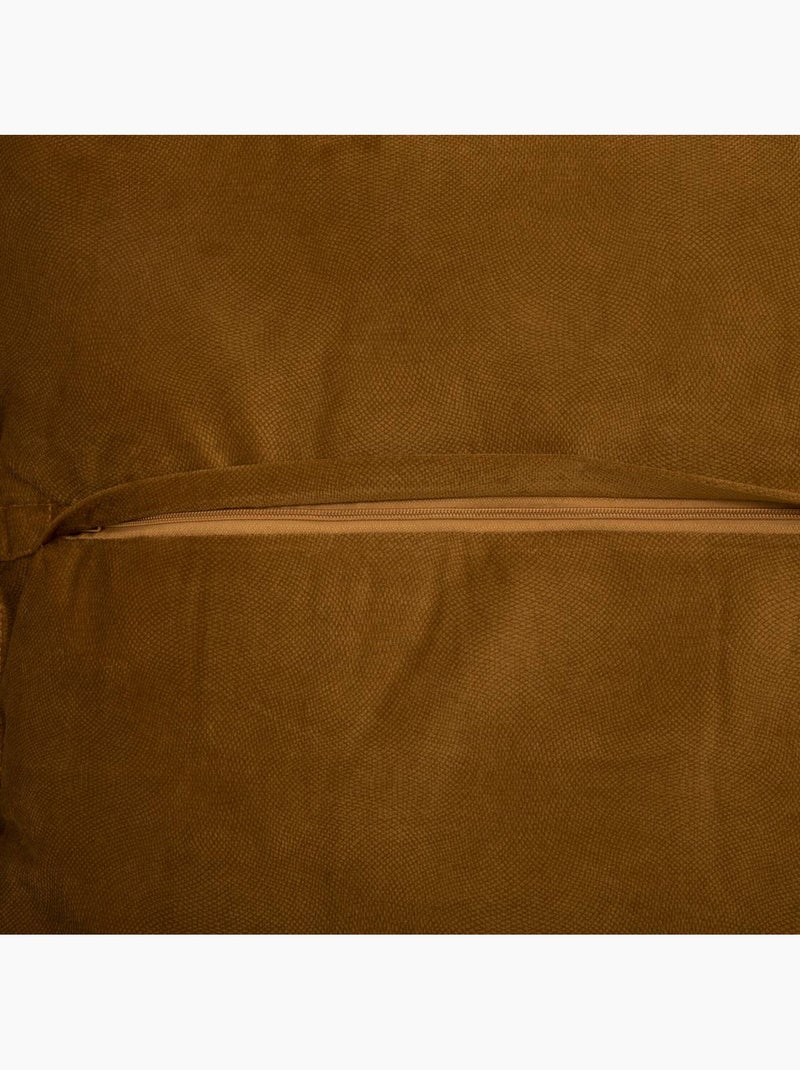 Coussin carré déhoussable garni labellisé oeko-tex lilou Marron foncé - Kiabi