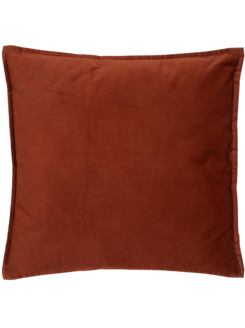 Coussin carré déhoussable lilou Terracotta - Kiabi