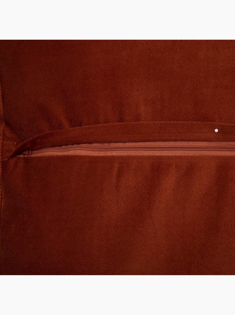 Coussin carré déhoussable lilou Terracotta - Kiabi