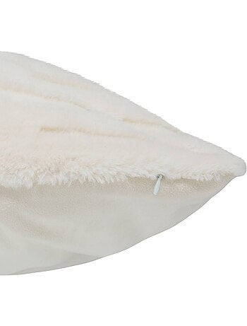 Coussin carré déhoussable rembourré à motifs en relief arka