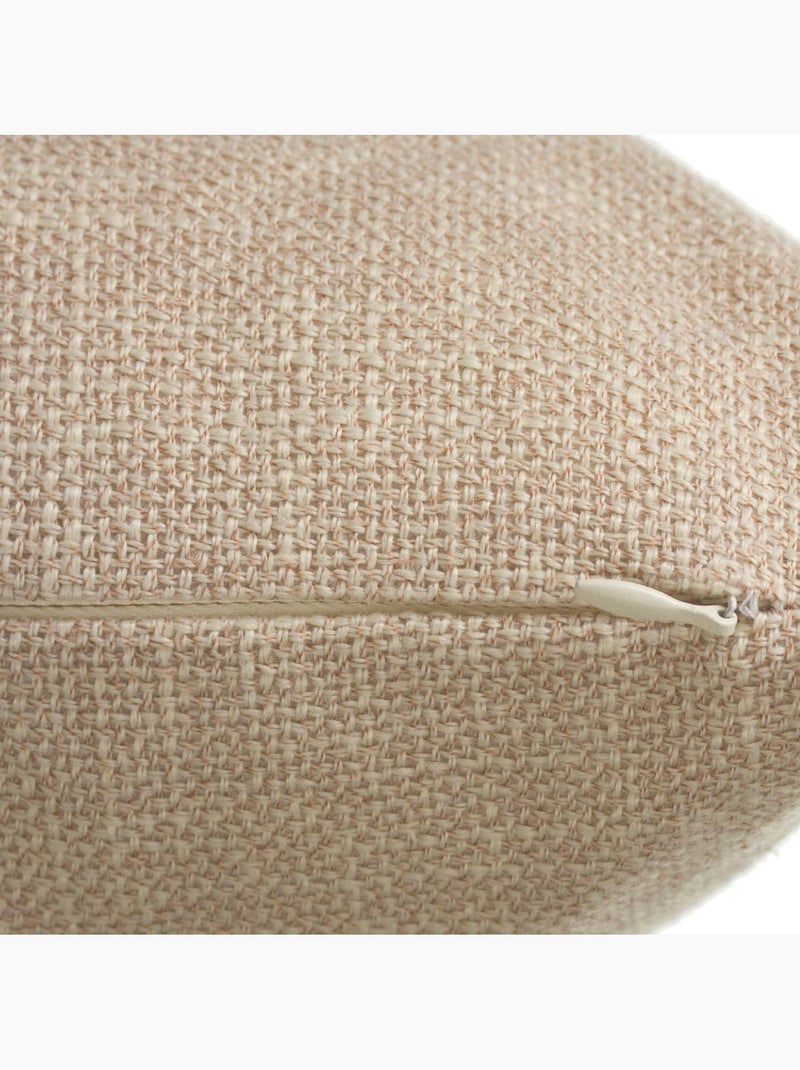 Coussin carré déhoussable texturé clem Lin - Kiabi