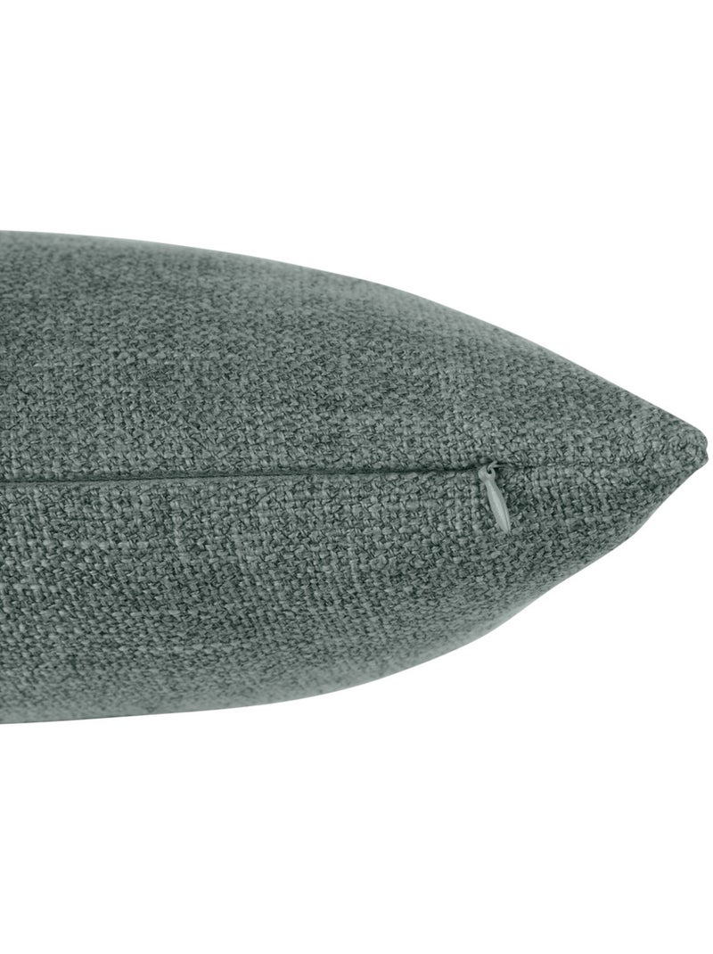 Coussin carré déhoussable texturé clem Vert foncé - Kiabi