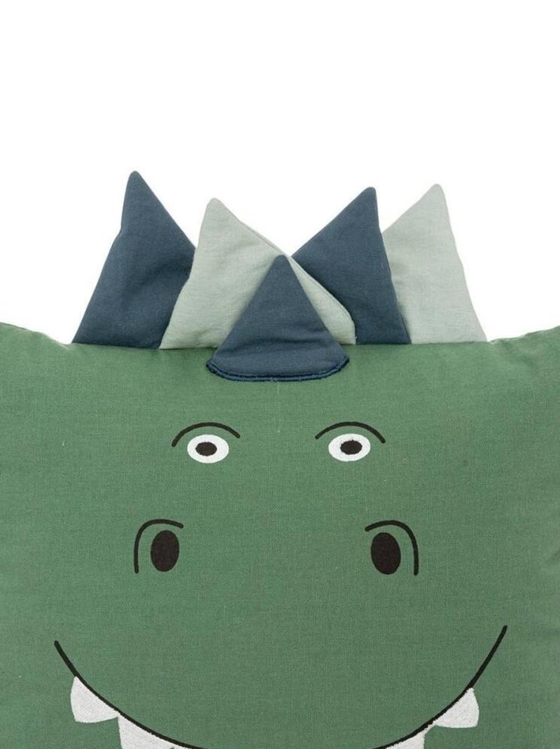 Coussin carré dino Vert - Kiabi