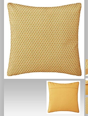 Coussin carré en coton à motifs OTTO