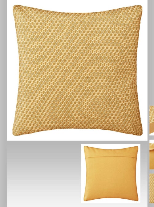 Coussin carré en coton à motifs OTTO - Kiabi