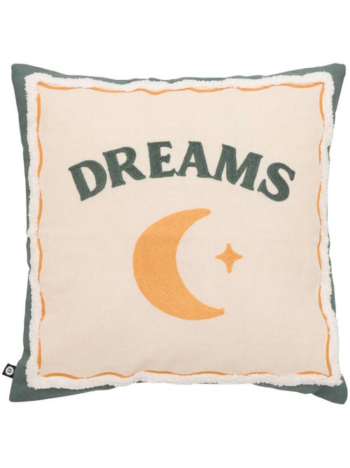 Coussin carré en coton BICHETTE - Kiabi