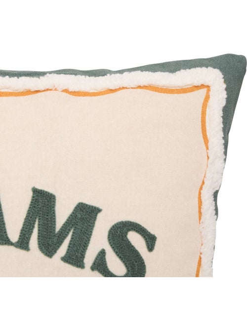 Coussin carré en coton BICHETTE - Kiabi