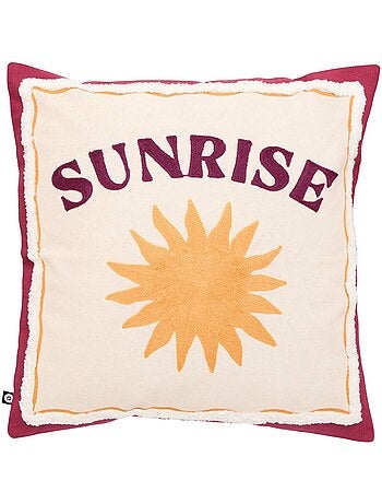 Coussin carré en coton bichette