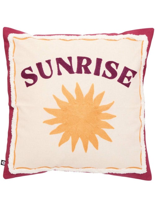 Coussin carré en coton BICHETTE - Kiabi