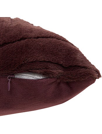 Coussin carré en fausse fourrure ARKA