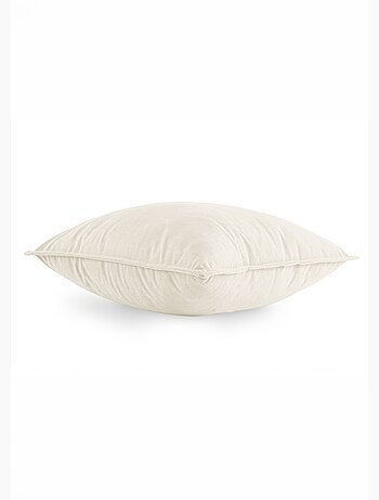 Coussin carré en velours avec passepoil - AFIBEL