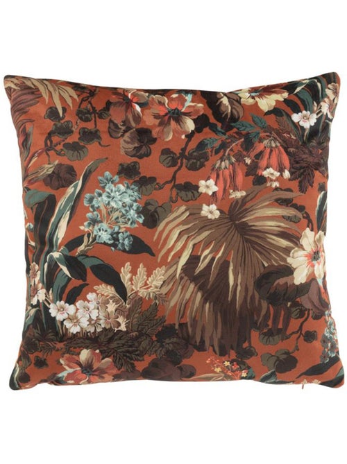 Coussin carré en velours imprimé jungle - AFIBEL - Kiabi