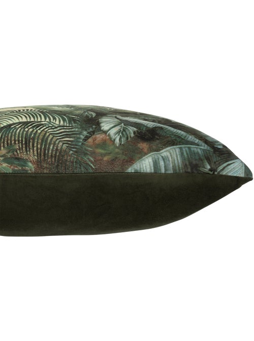 Coussin carré en velours imprimé jungle - AFIBEL - Kiabi