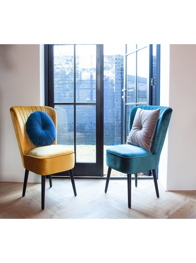 Coussin carré en velours LUXURIOUS Gris - Kiabi