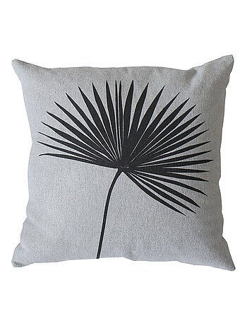 Coussin carré feuille de palmier