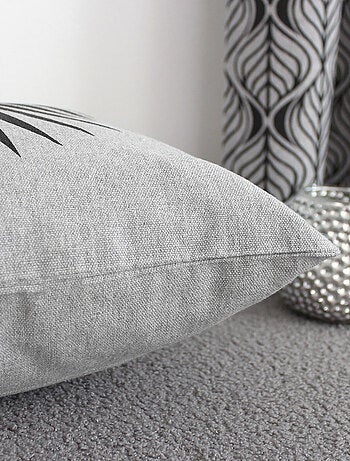 Coussin carré feuille de palmier