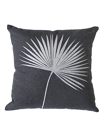 Coussin carré feuille de palmier