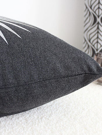 Coussin carré feuille de palmier