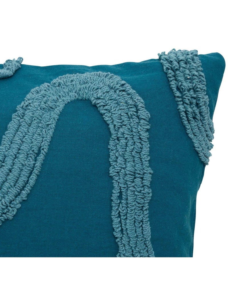 Coussin carré homy Bleu pétrole - Kiabi
