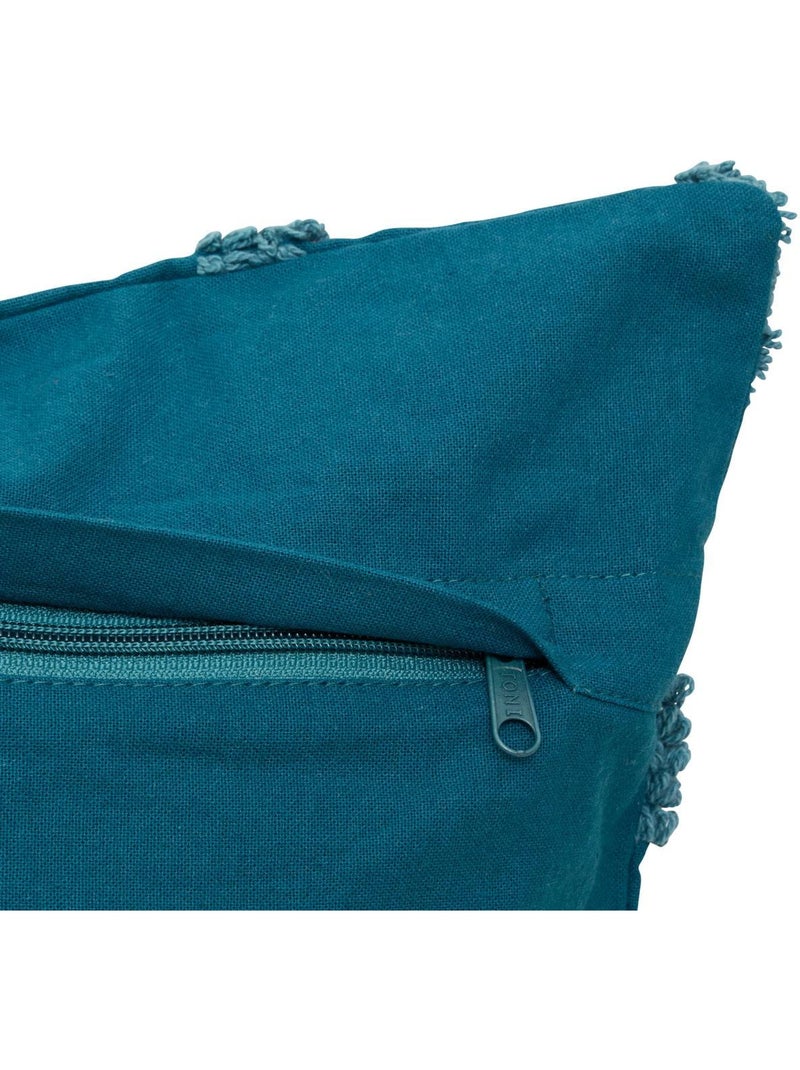 Coussin carré homy Bleu pétrole - Kiabi