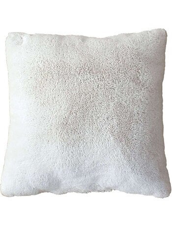 Coussin carré imitation fourrure AZURA