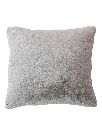 Coussin carré imitation fourrure AZURA