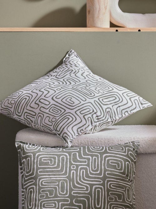 Coussin carré imprimé coton MATISSE - Kiabi